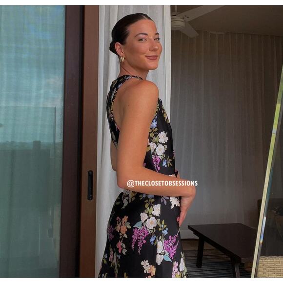 ZARA Satin Effect Midi Dress NWT - Picture 9 of 16